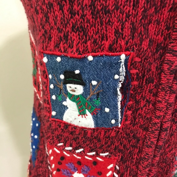 Zip up Christmas vest size S - Picture 3 of 8